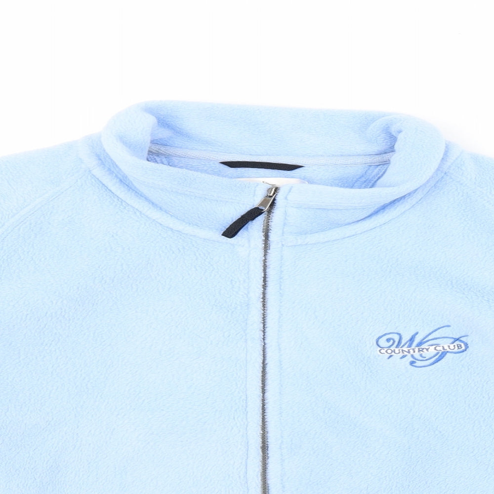 Antigua Womens Blue  Fleece Full Zip Jumper Size L