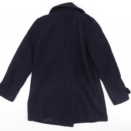 H&M Womens Blue   Pea Coat Coat Size 34