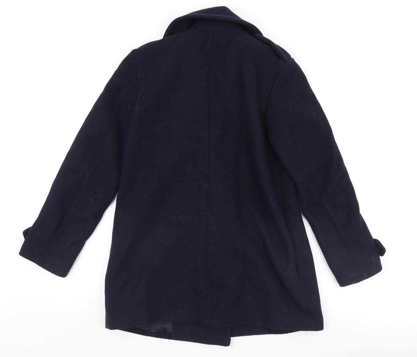 H&M Womens Blue   Pea Coat Coat Size 34