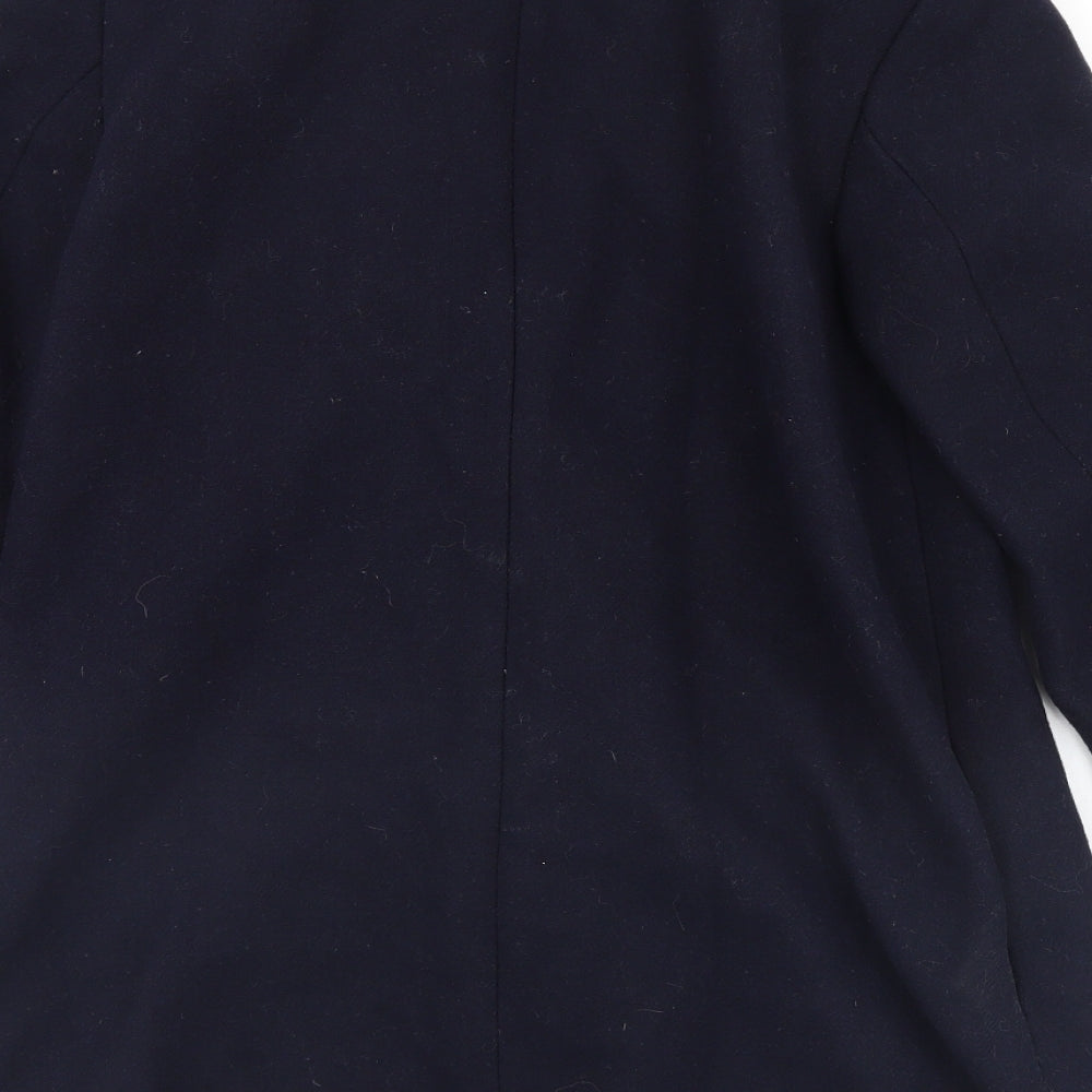 H&M Womens Blue   Pea Coat Coat Size 34