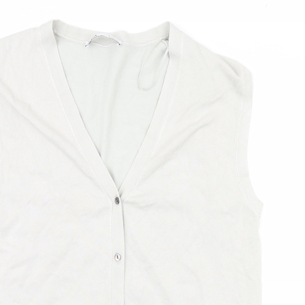 Zara Mens Gold   Vest Jumper Size M