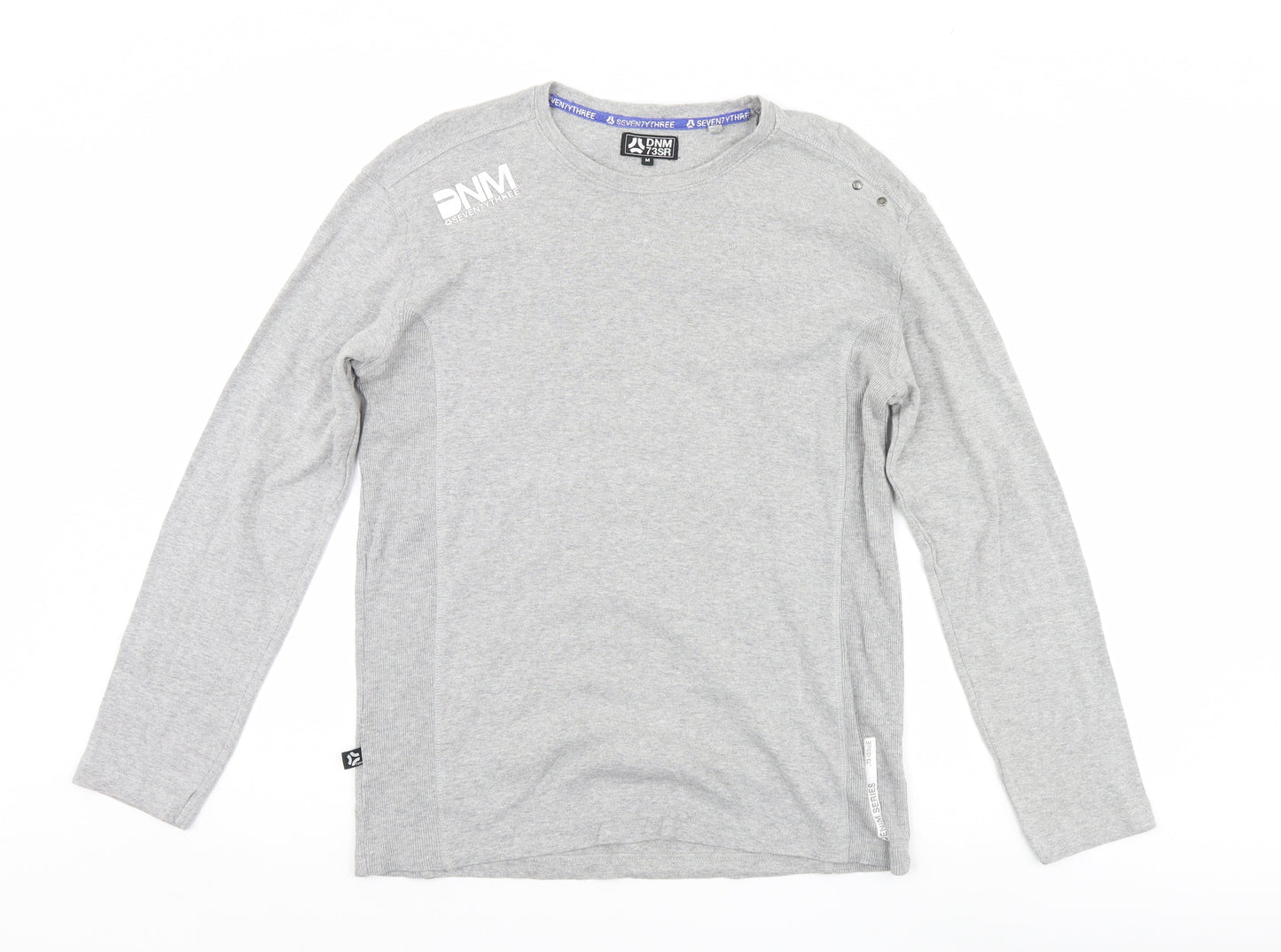 dnm Mens Grey    T-Shirt Size M