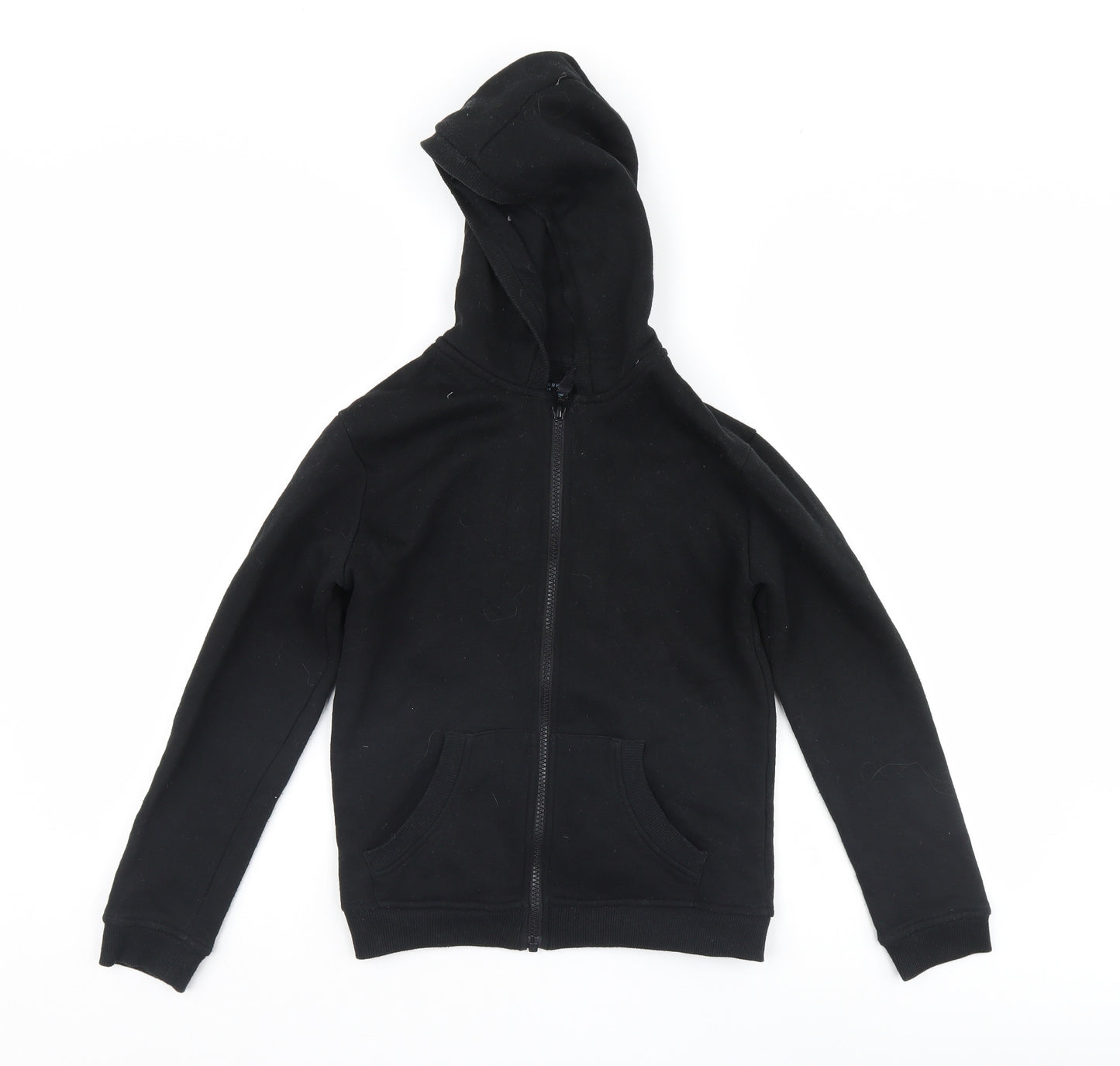 Primark Boys Black   Full Zip Hoodie Size 10-11 Years