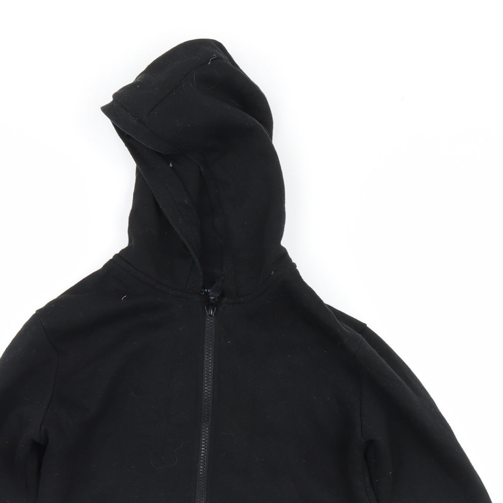 Primark Boys Black   Full Zip Hoodie Size 10-11 Years