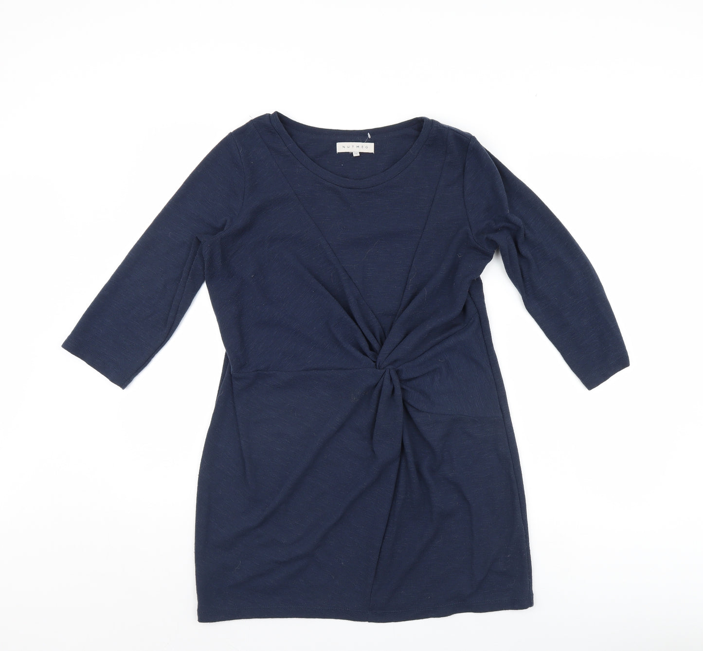 Nutmeg Womens Blue   Basic Blouse Size 12