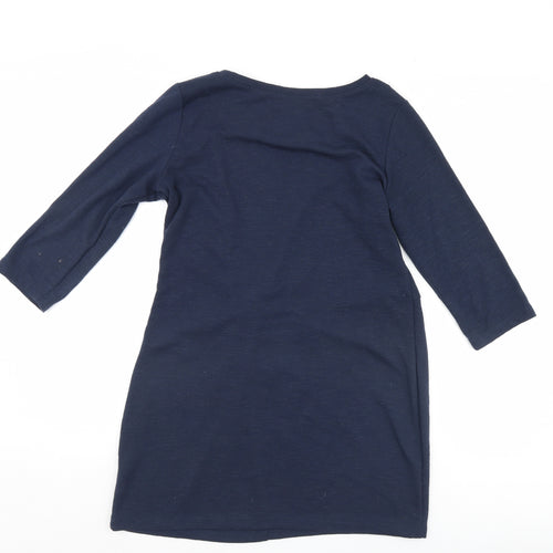 Nutmeg Womens Blue   Basic Blouse Size 12