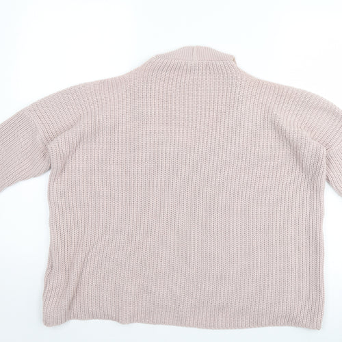 New Look Womens Pink   Henley Jumper Size M