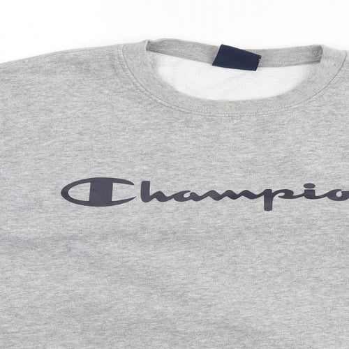 Champion Mens Grey   Pullover Sweatshirt Size M
