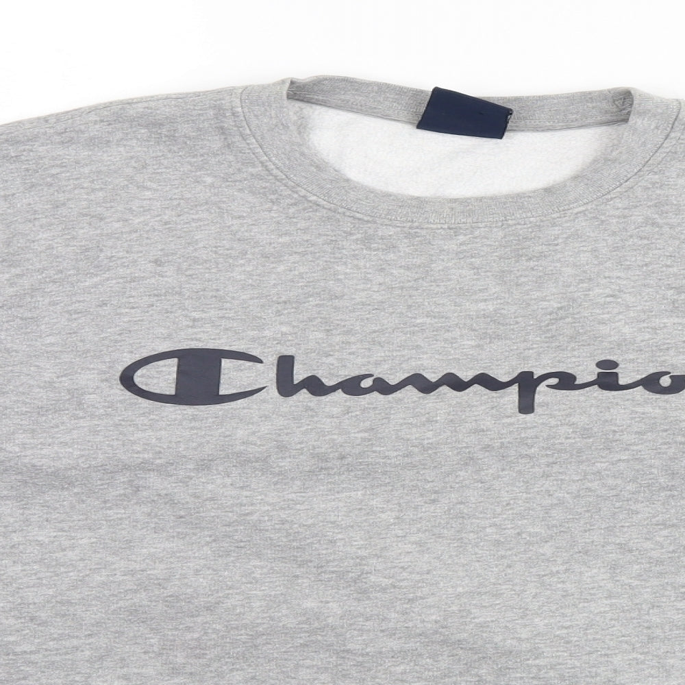Champion Mens Grey   Pullover Sweatshirt Size M