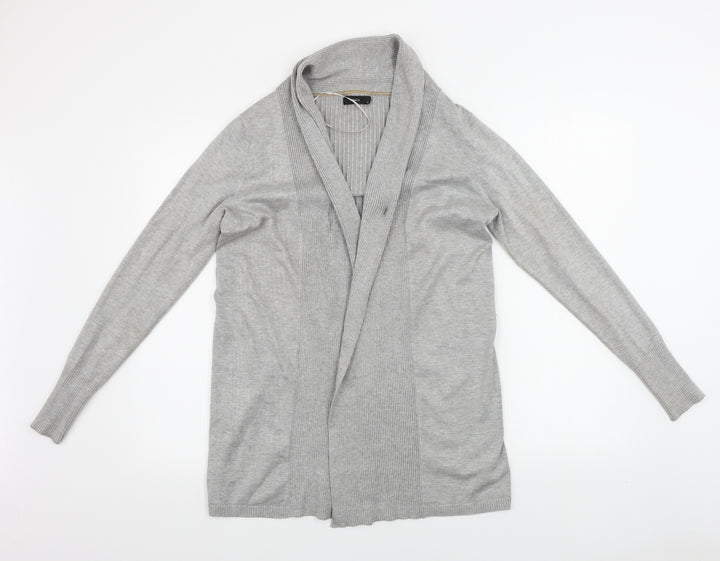 M&Co Womens Grey Cardigan Jumper Size 10