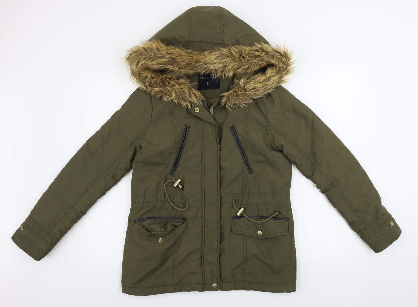Dorothy Perkins  Womens Green   Jacket Coat Size 8