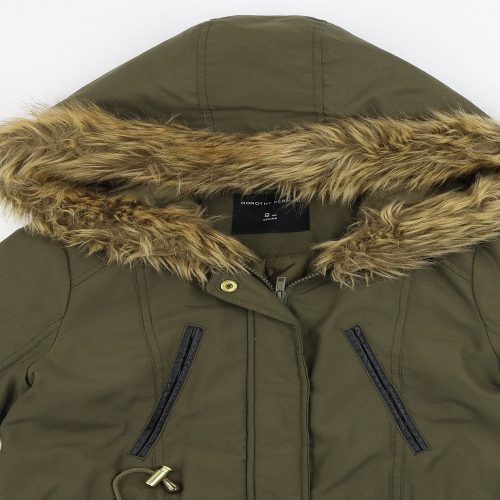 Dorothy Perkins  Womens Green   Jacket Coat Size 8