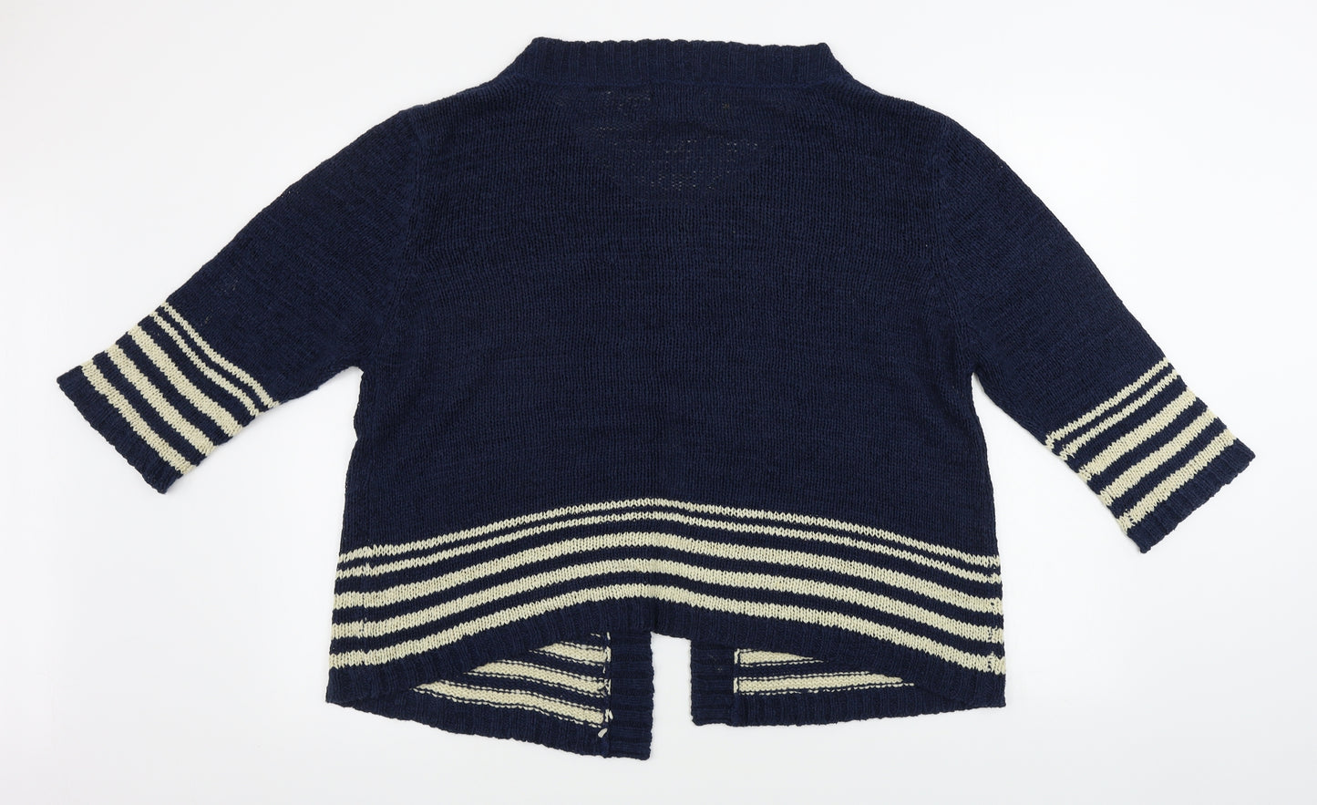 Anista  Womens Blue Striped  Cardigan Jumper Size 22