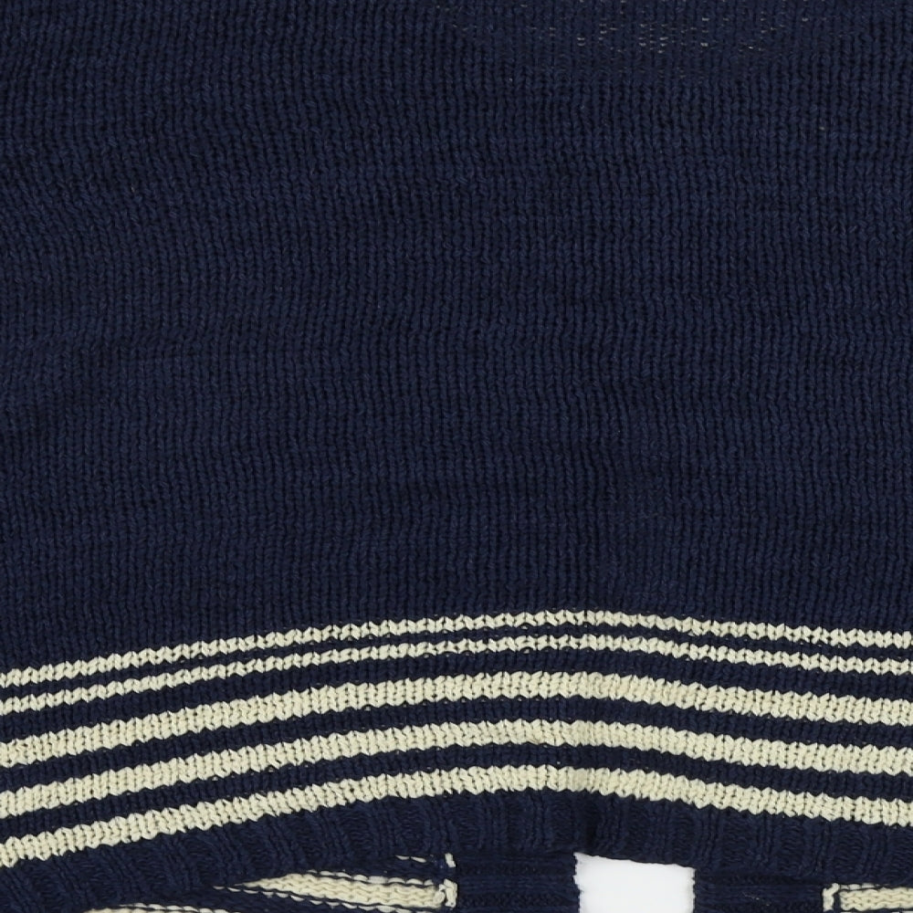 Anista  Womens Blue Striped  Cardigan Jumper Size 22
