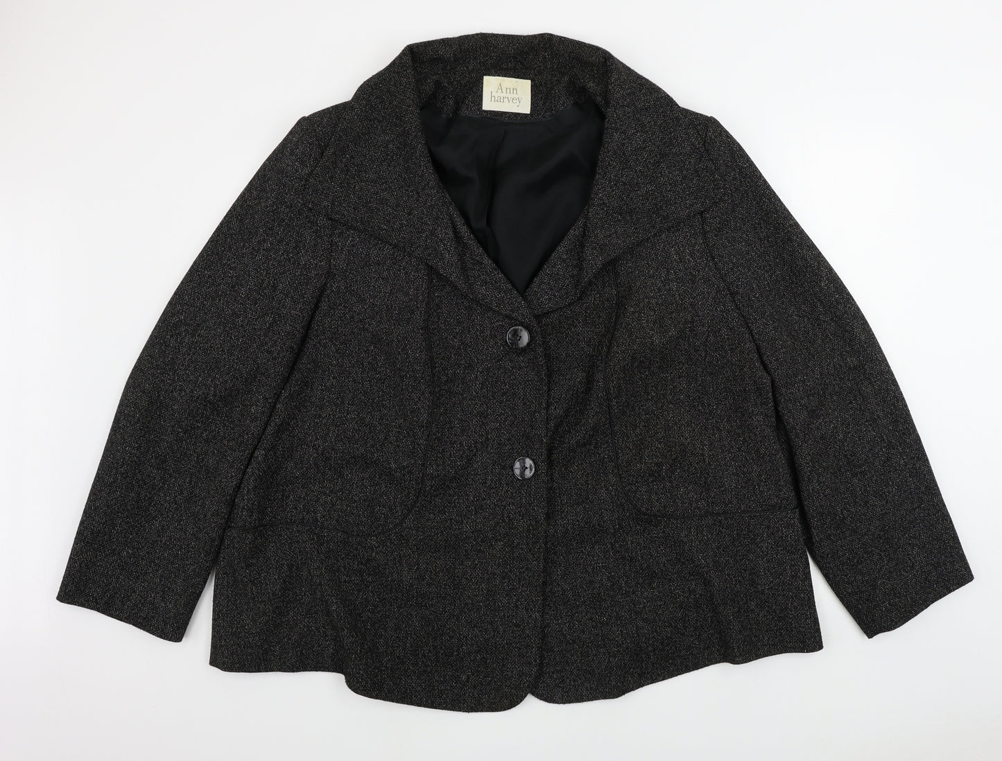 Ann Harvey  Womens Grey   Jacket Coat Size 26