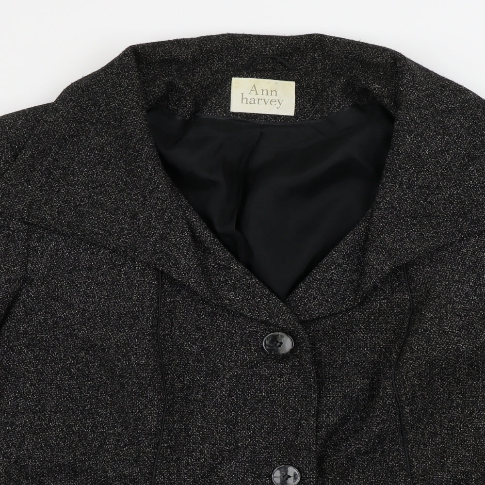 Ann Harvey  Womens Grey   Jacket Coat Size 26