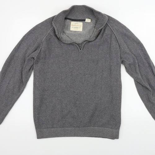 Weatherproof  Mens Grey   Henley Jumper Size L