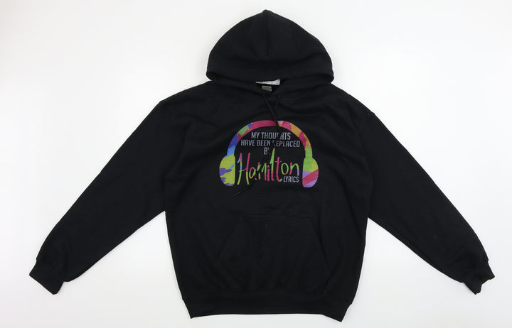 Gildan Mens Blue Pullover Hoodie Size M