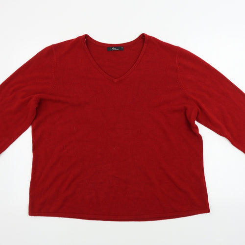 BM Womens Red   Pullover Jumper Size M