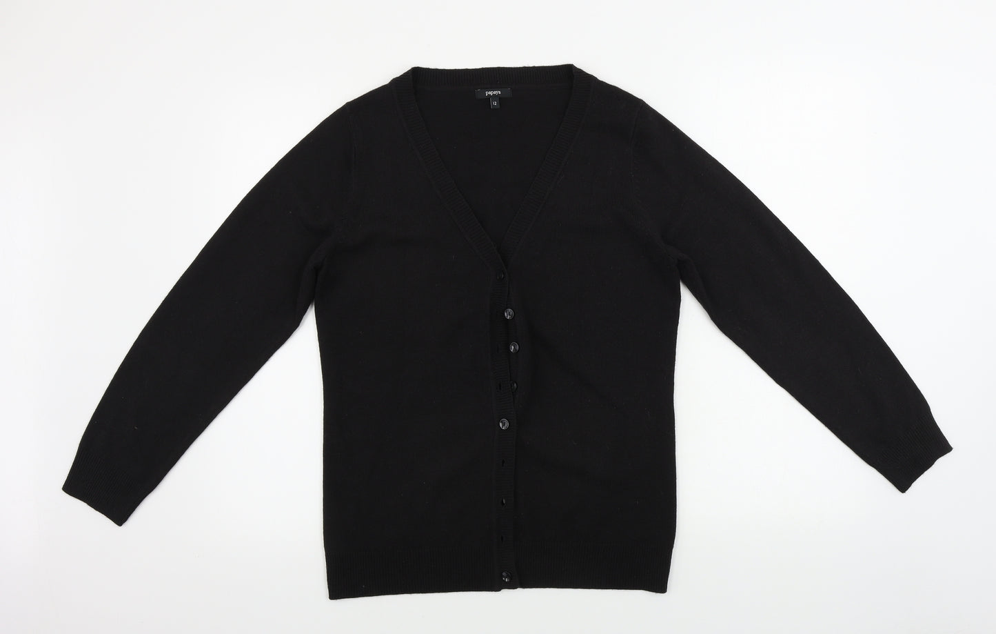 Papaya  Womens Black   Cardigan Jumper Size 12