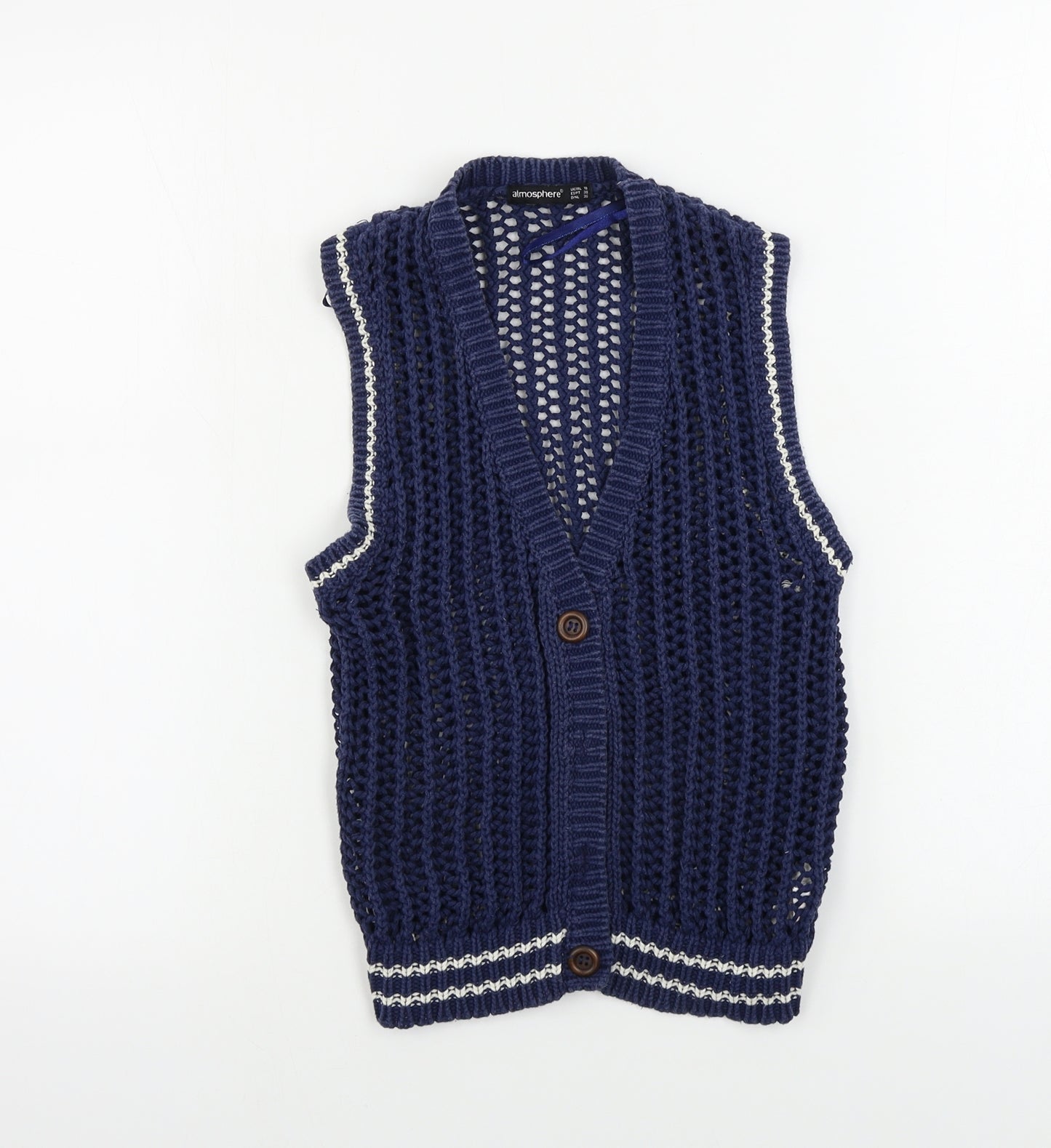 Atmosphere  Womens Blue   Vest Jumper Size 10