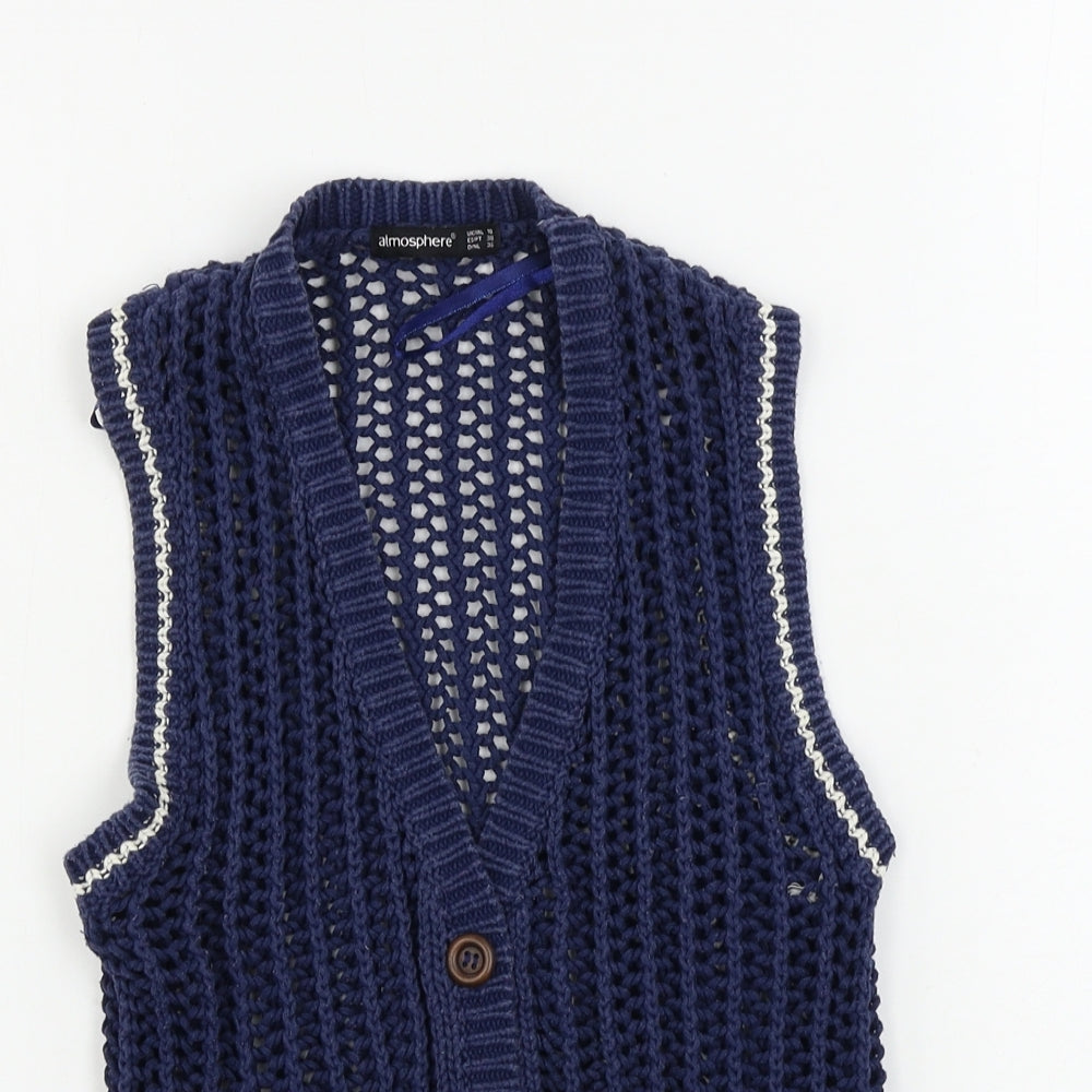 Atmosphere  Womens Blue   Vest Jumper Size 10