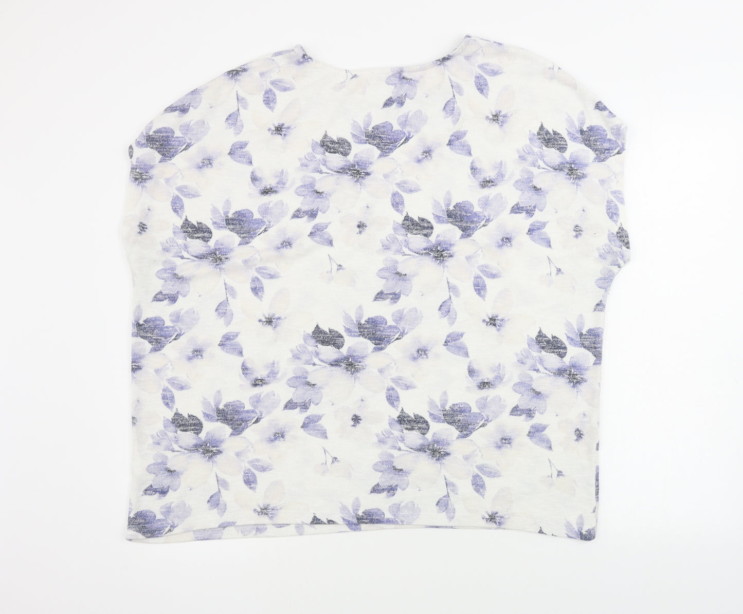 TU Womens White Floral  Pullover Jumper Size 20