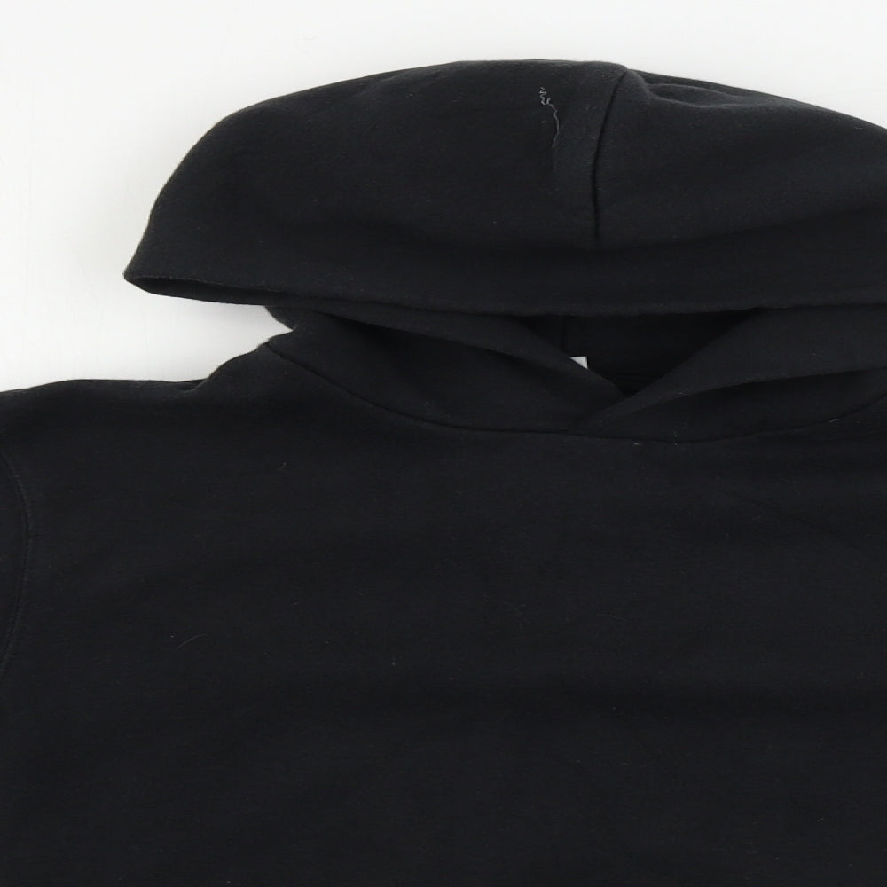 Fruit of the Loom  Boys Black   Pullover Hoodie Size 9-10 Years