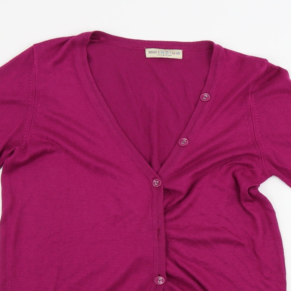 Marks and Spencer  Womens Pink   Cardigan Jumper Size 12