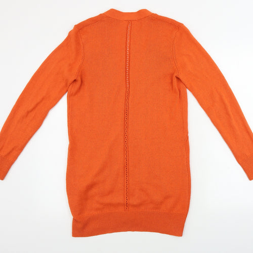 TU Womens Orange   Full Zip Jumper Size 8