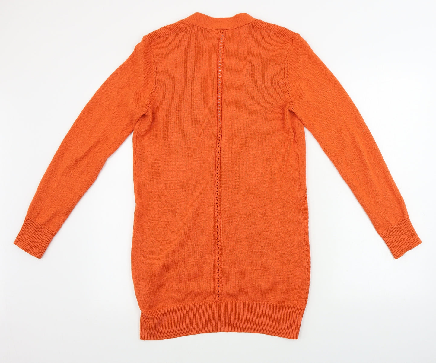 TU Womens Orange   Full Zip Jumper Size 8
