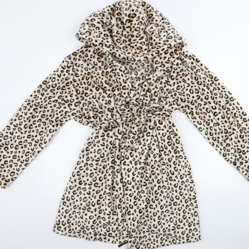 love to lounge         Womens Beige Animal Print   Gown Size L
