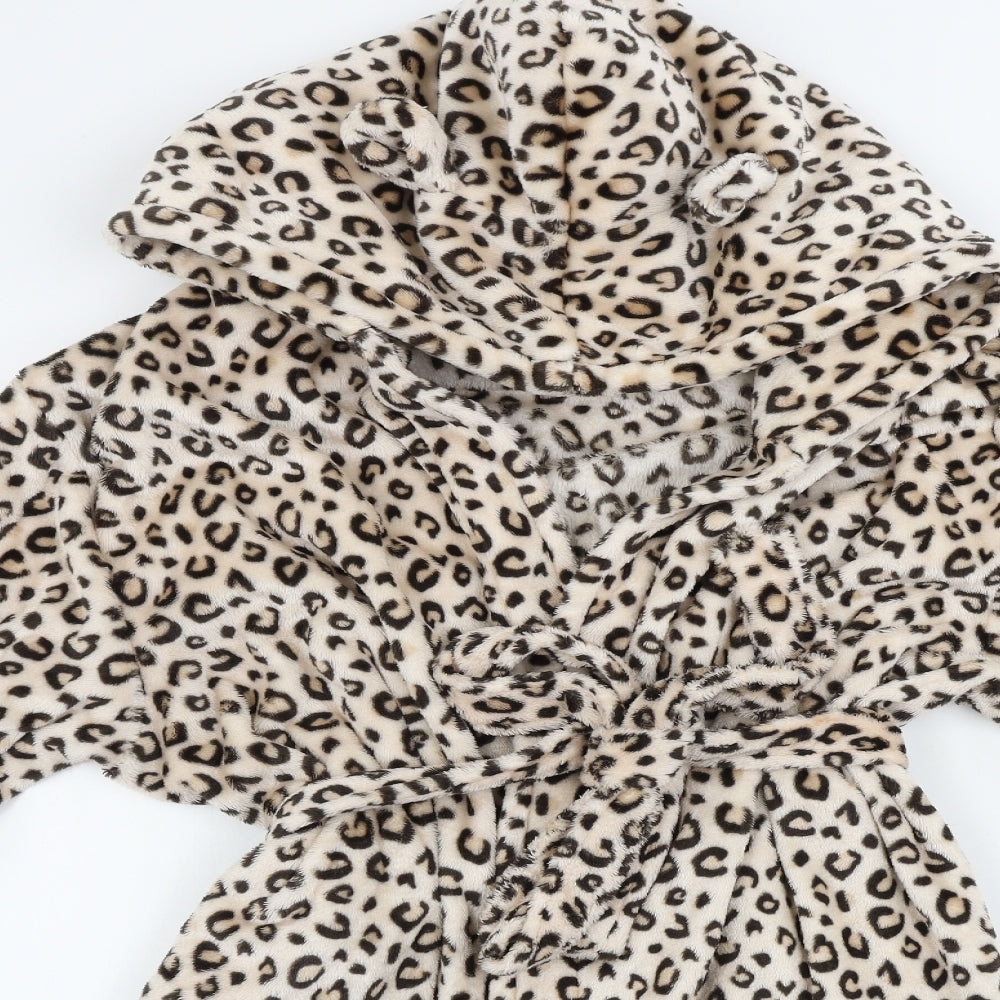 love to lounge         Womens Beige Animal Print   Gown Size L