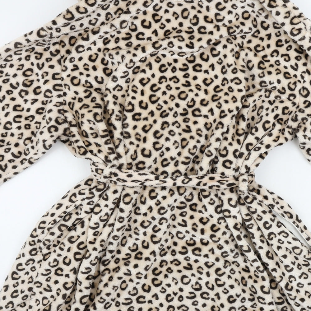 love to lounge         Womens Beige Animal Print   Gown Size L