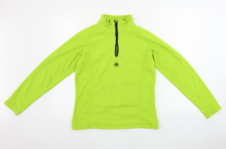 Crane Mens Green   Henley Jumper Size S
