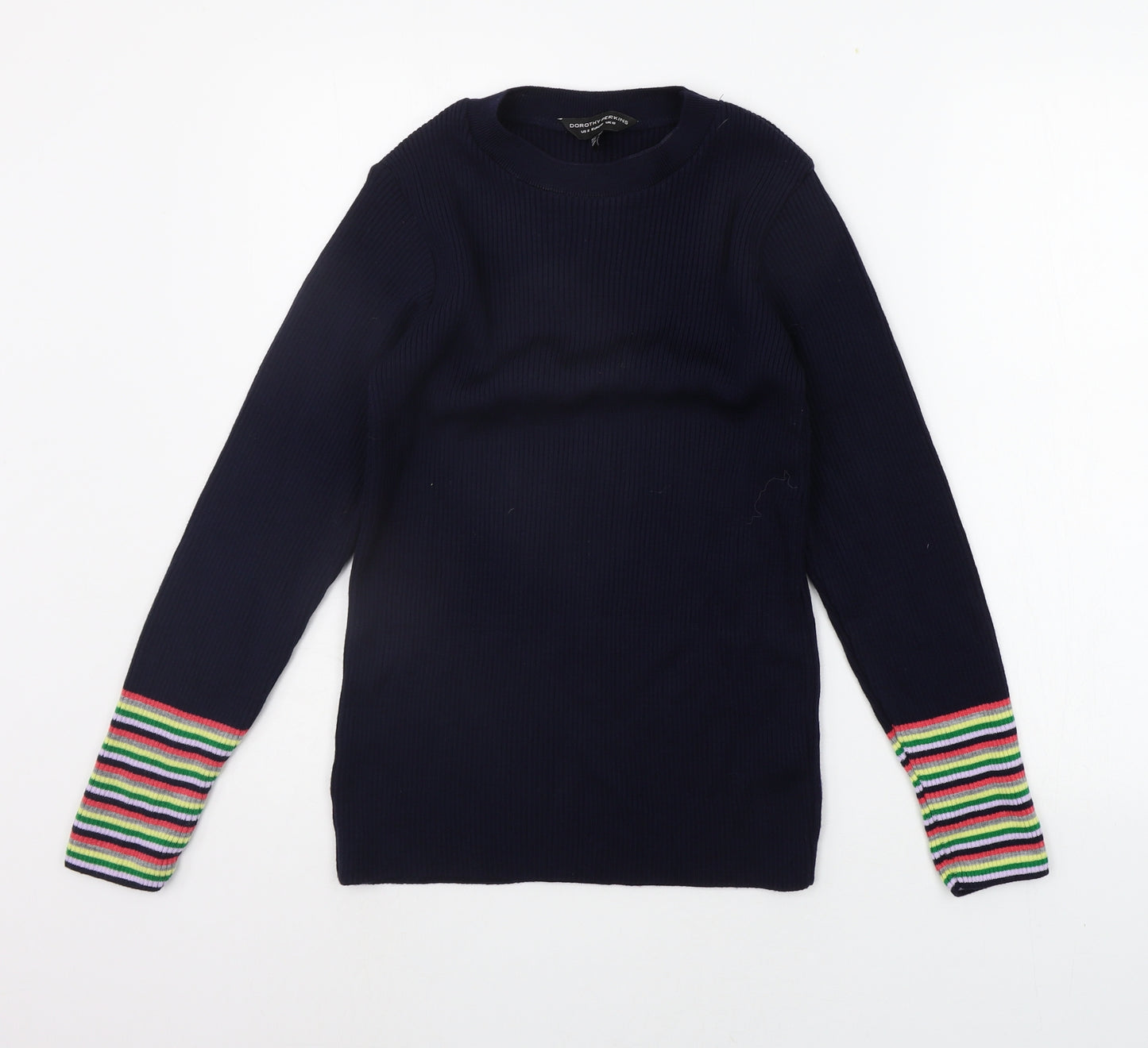 Dorothy Perkins Womens Blue Striped  Pullover Jumper Size 12