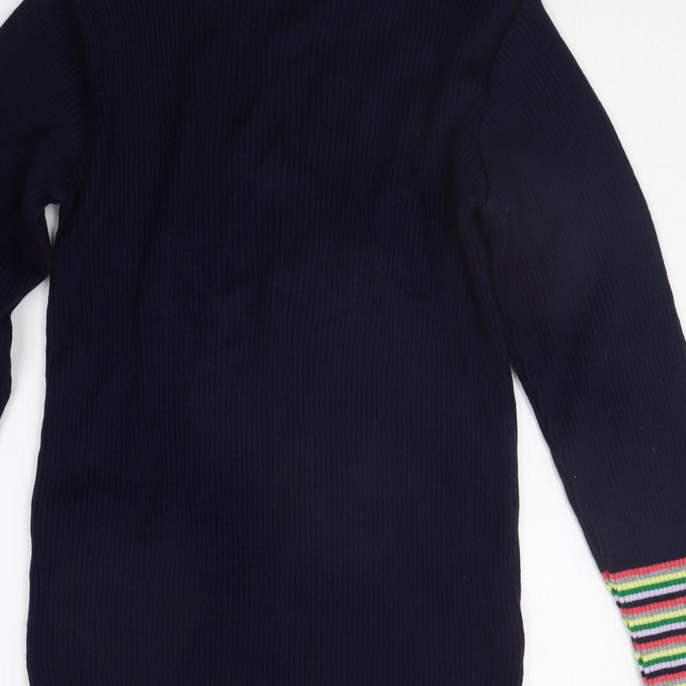 Dorothy Perkins Womens Blue Striped  Pullover Jumper Size 12