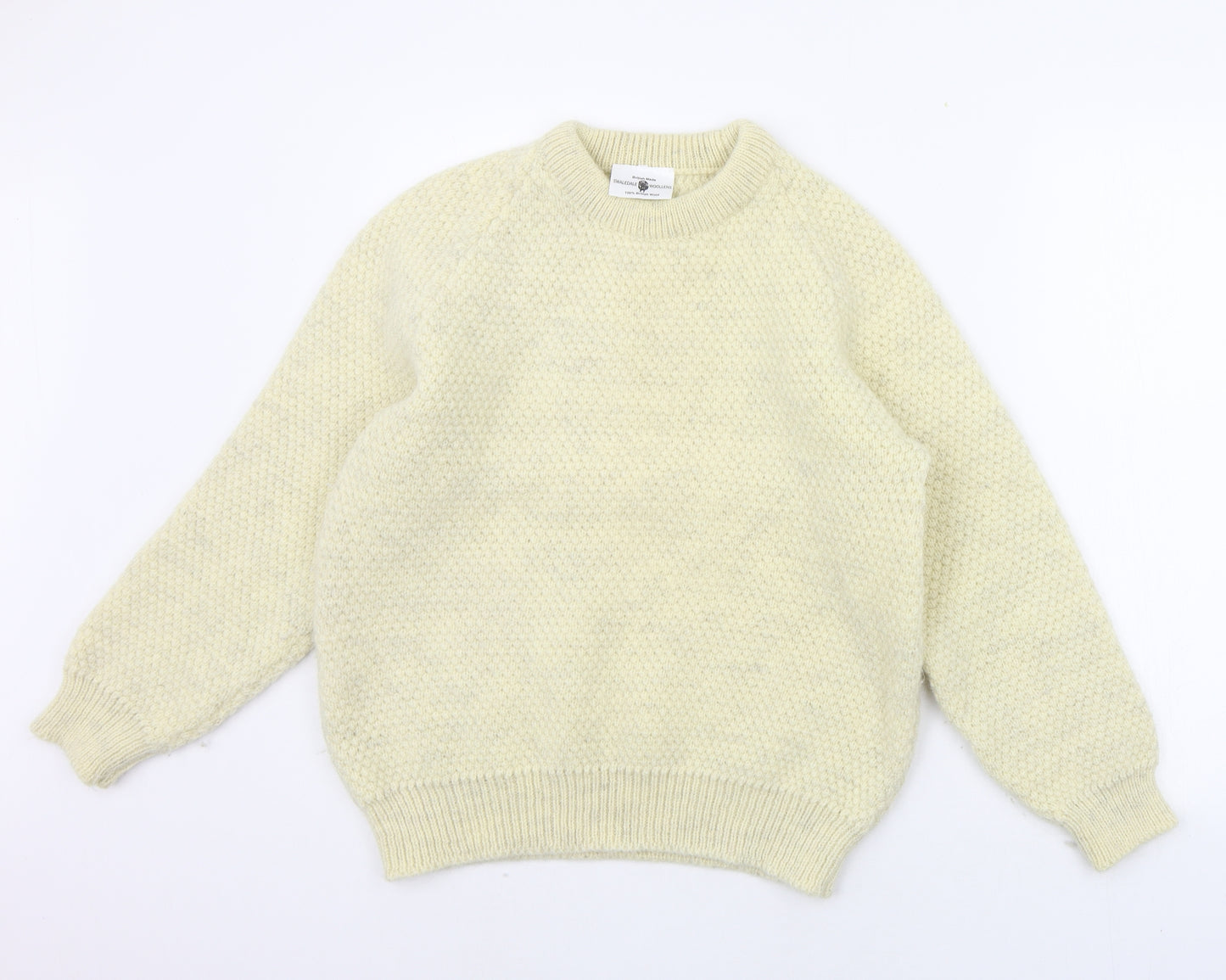 swaledale woollens Womens Yellow   Pullover Jumper Size M