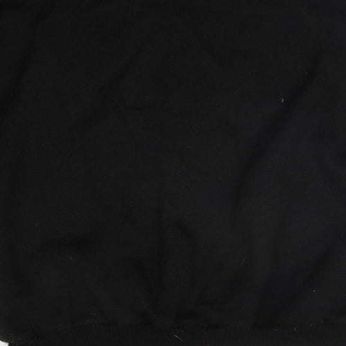 Preworn Womens Black Geometric  Pullover Jumper Size L