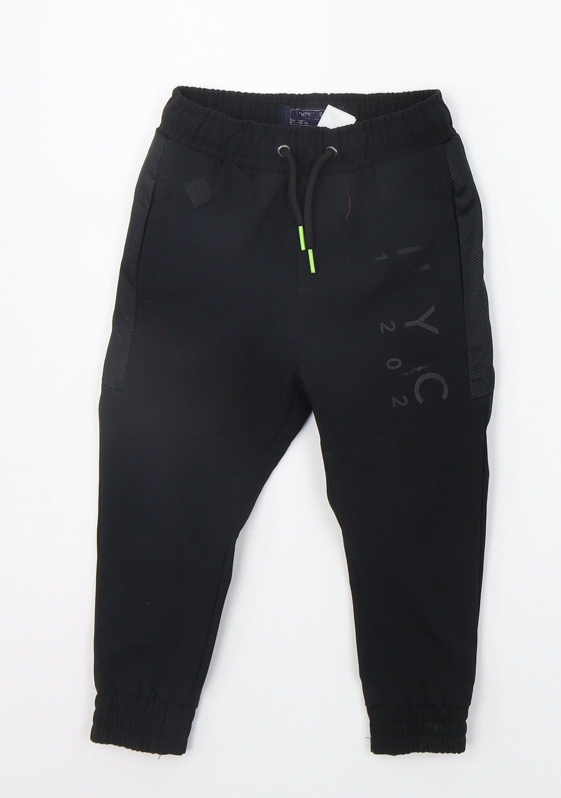 NEXT Girls Black   Jogger Trousers Size 3 Years