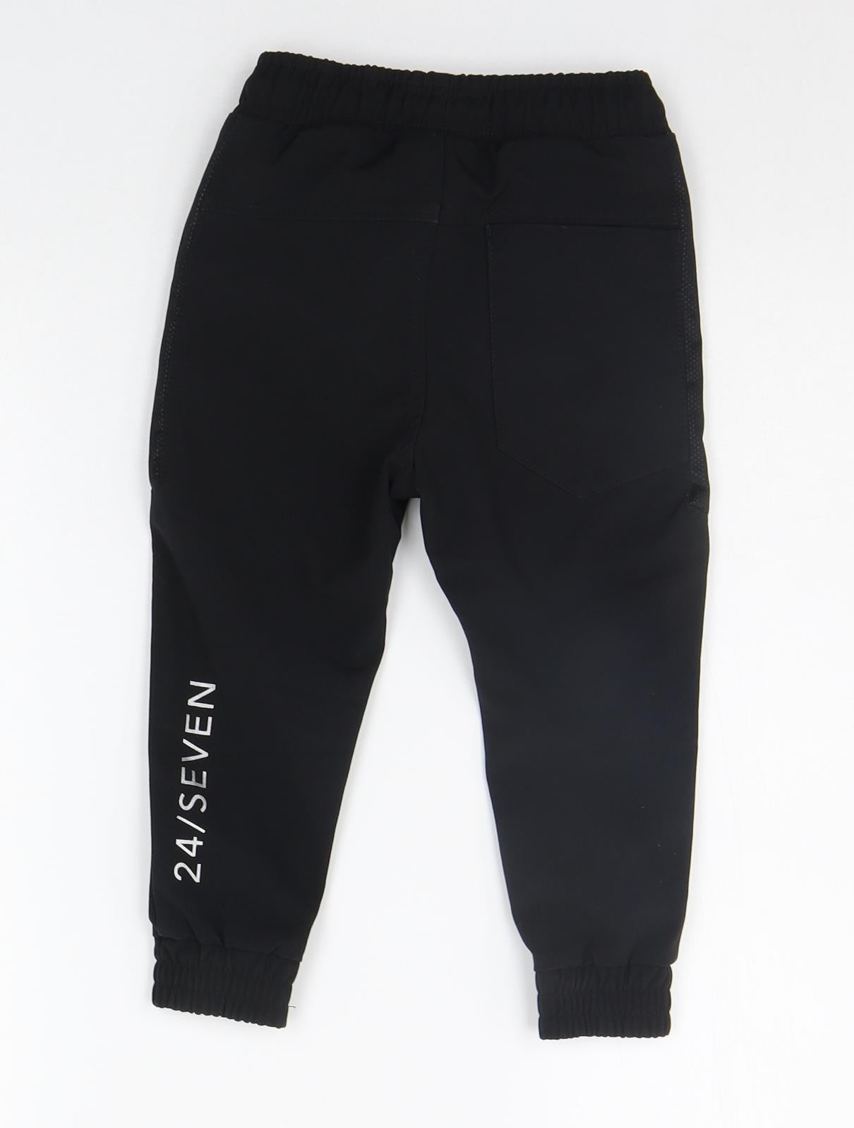 NEXT Girls Black   Jogger Trousers Size 3 Years