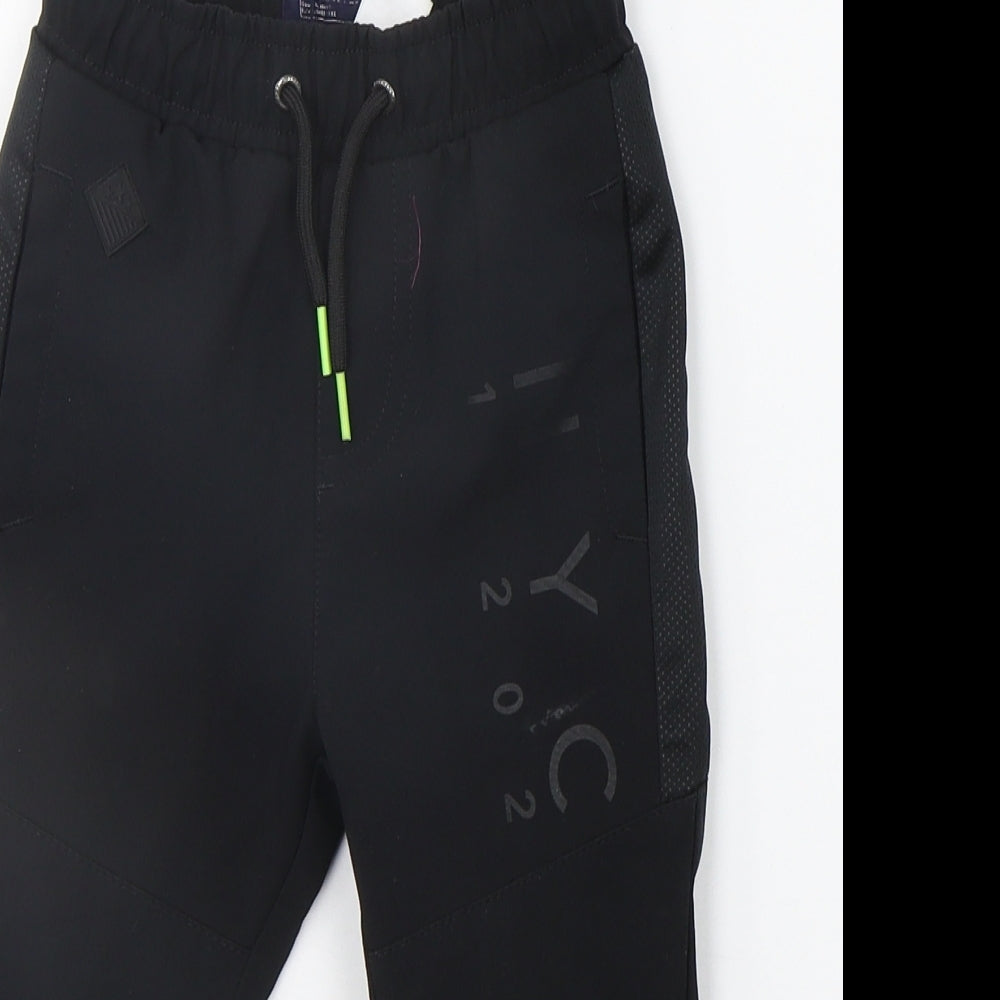 NEXT Girls Black   Jogger Trousers Size 3 Years