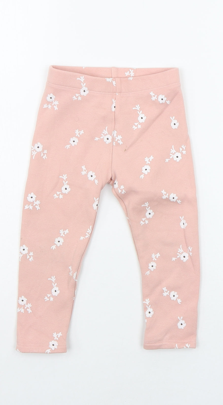 NEXT Girls Pink Floral  Jogger Trousers Size 2-3 Years