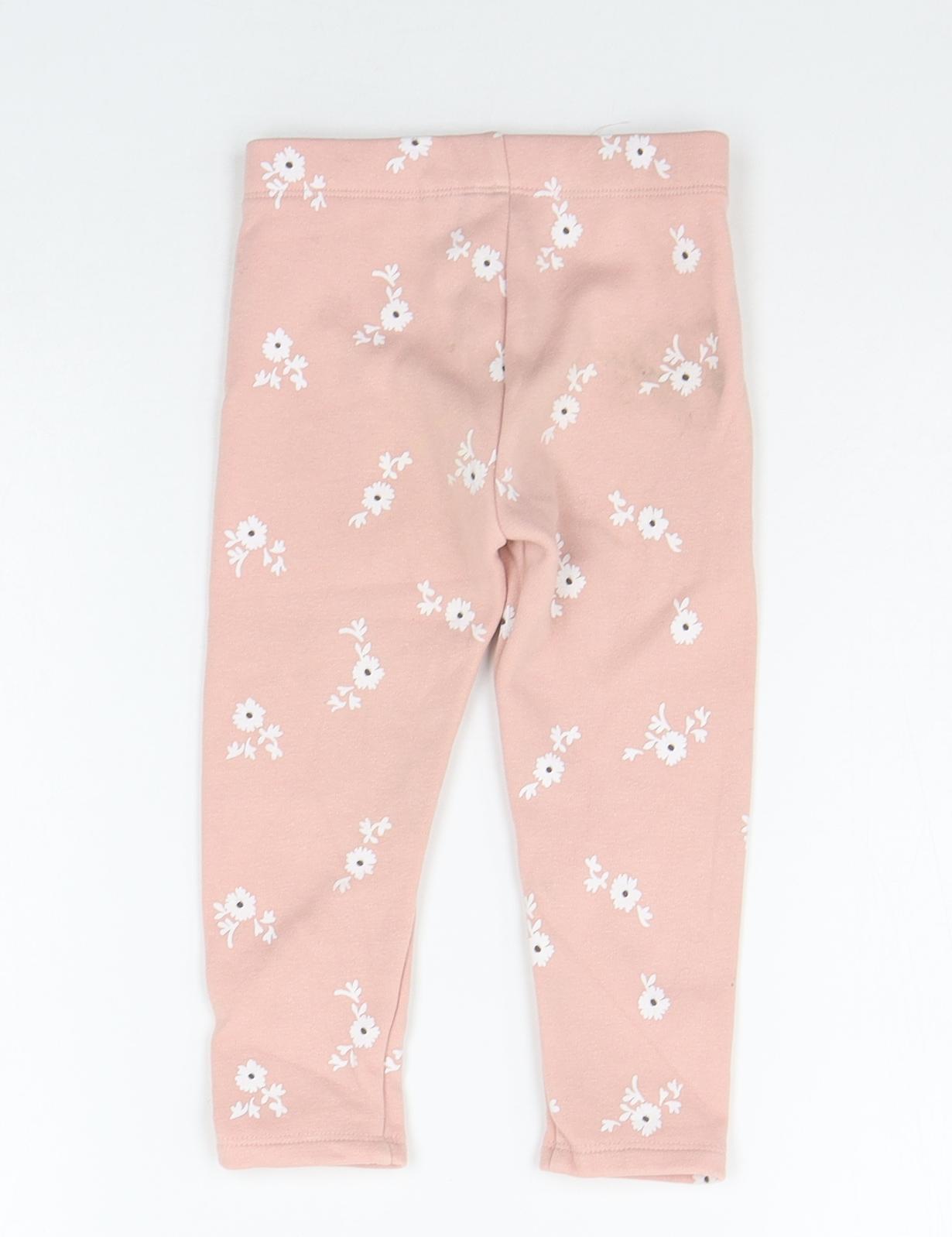 NEXT Girls Pink Floral  Jogger Trousers Size 2-3 Years
