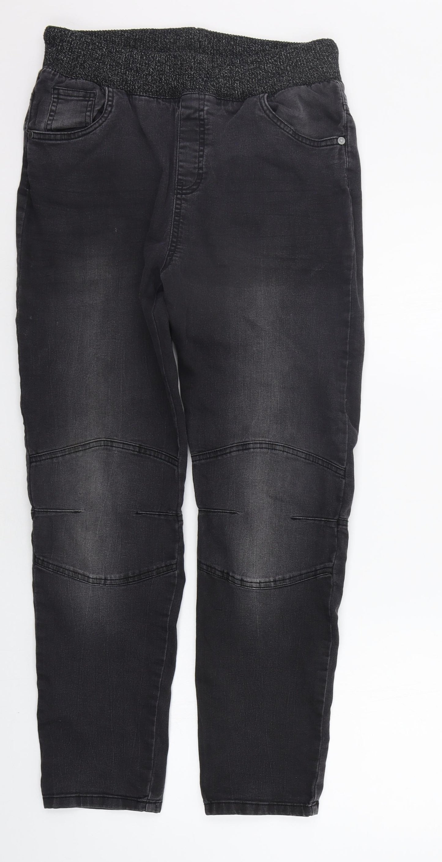 F&F Boys Black   Jogger Trousers Size 11-12 Years