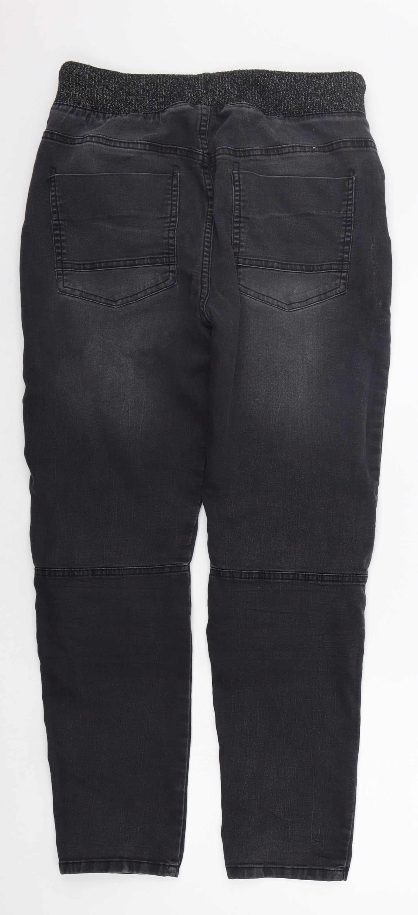 F&F Boys Black   Jogger Trousers Size 11-12 Years
