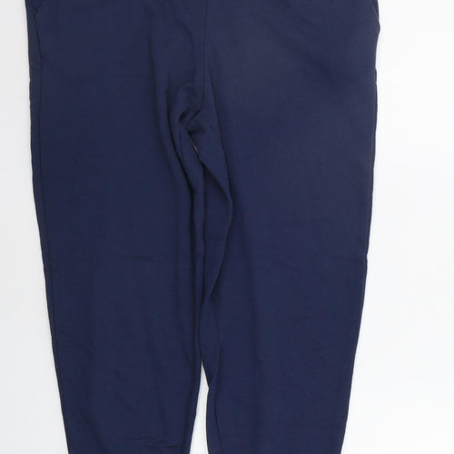 Marks and Spencer Womens Blue   Jogger Trousers Size 12 L26 in