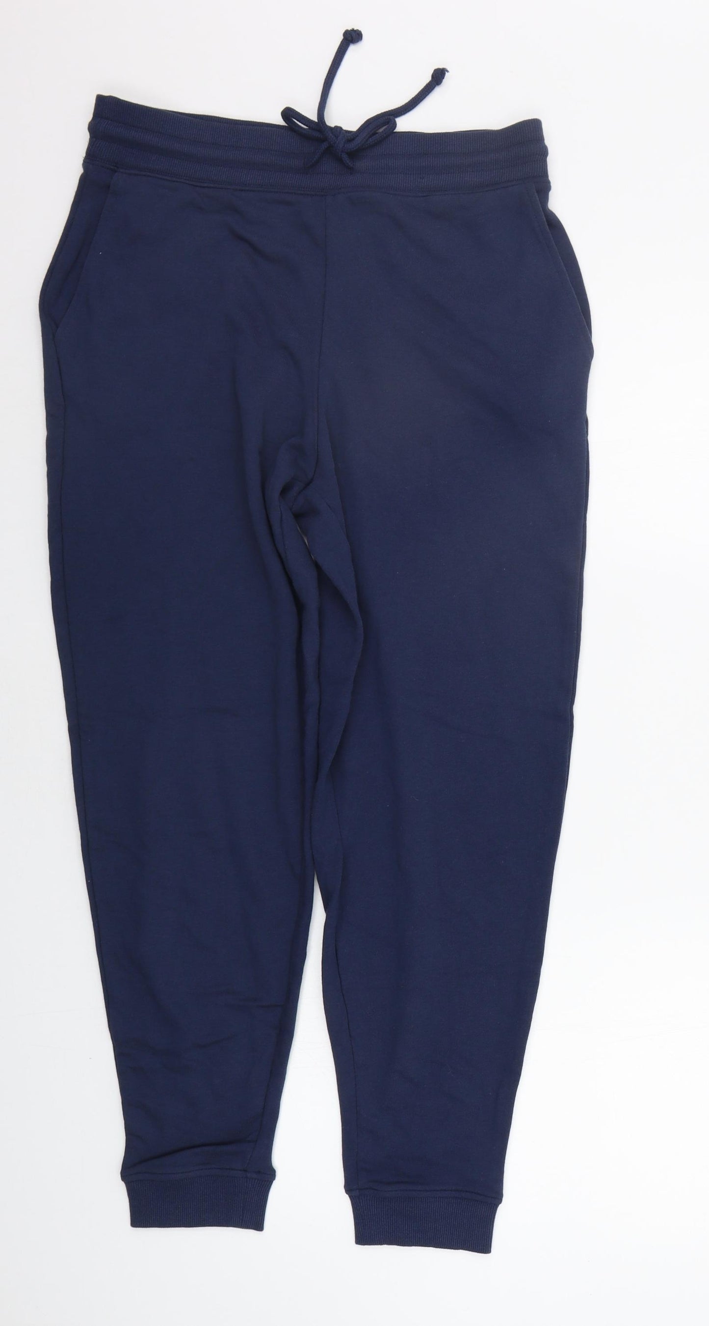 Marks and Spencer Womens Blue   Jogger Trousers Size 12 L26 in