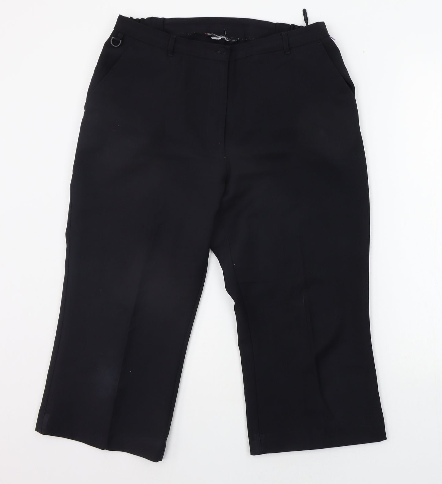 Anchor Womens Black   Trousers  Size 12 L20 in