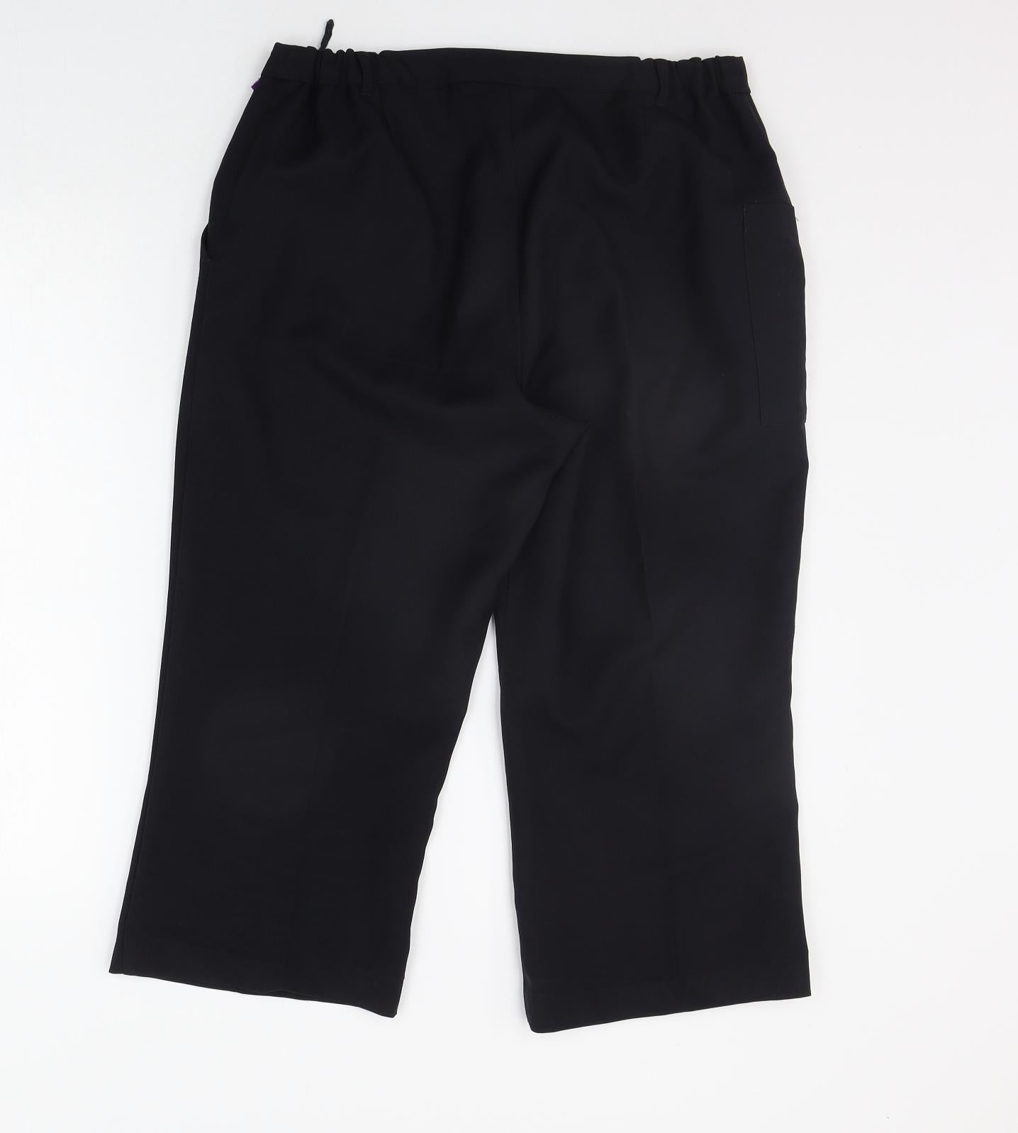 Anchor Womens Black   Trousers  Size 12 L20 in